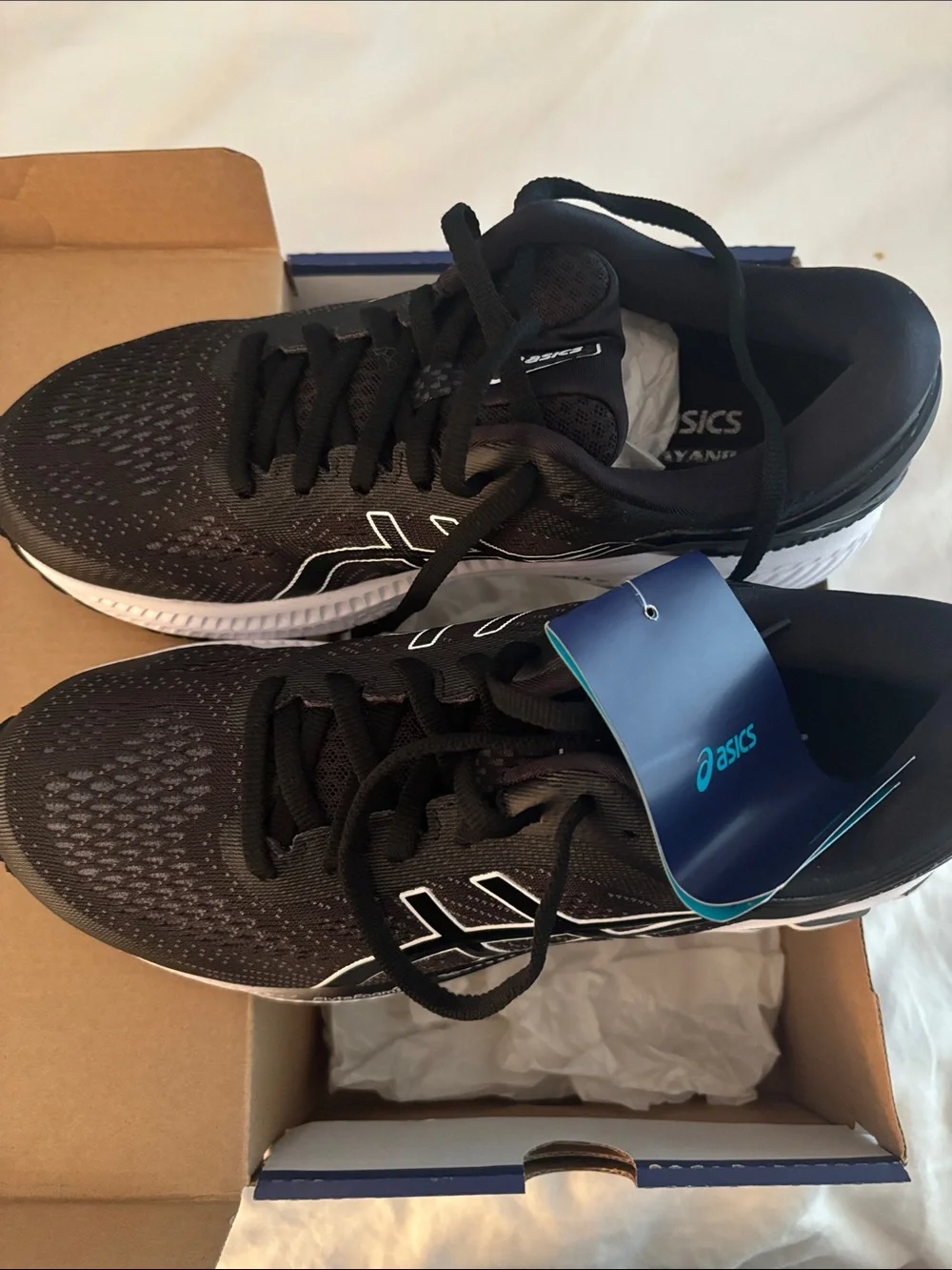Asics Black and White Women’s Running Sneakers